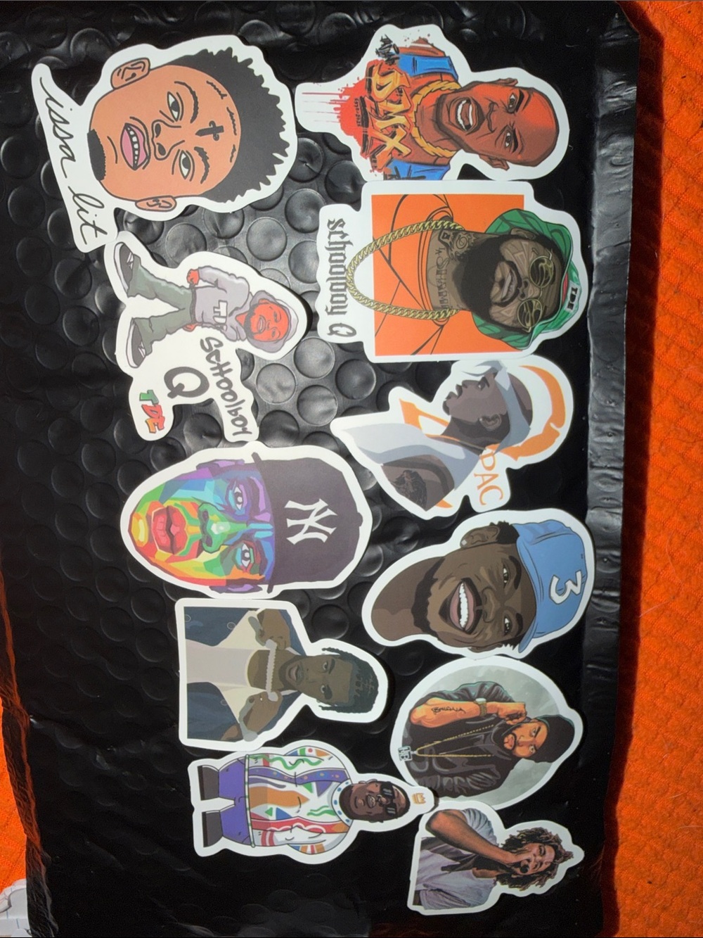 Variety of rappers art stickers!! ✨🎨